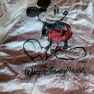 Disney Mickey Mouse Red and Black Poncho